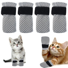 4Pcs Cat Booties