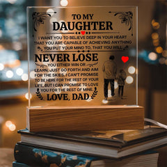To My Daughter Promise – Acrylic Square