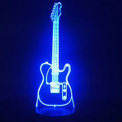 3D Color Changing LED Night Light Bass Illusion Decor