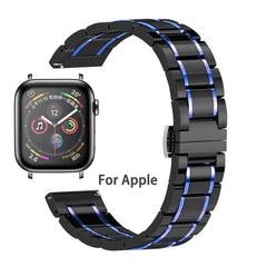 Ceramic Butterfly Buckle Watch Band for Apple Watch