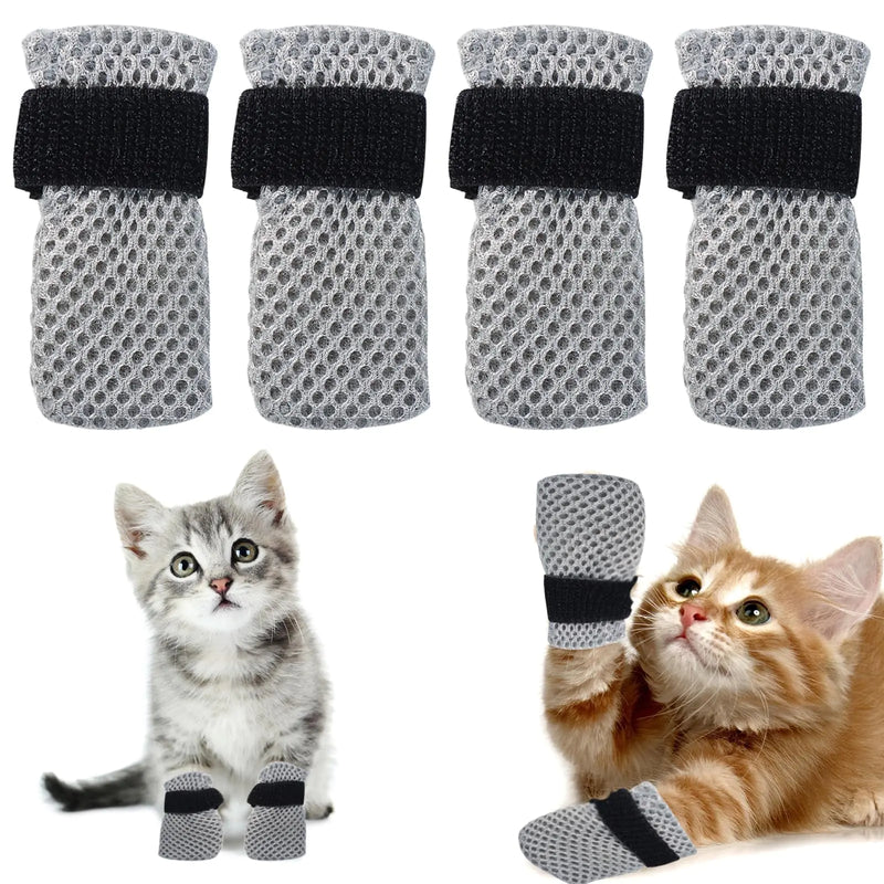 4Pcs Cat Booties